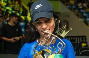 Rayssa Leal vence no fim e se torna tricampeã mundial de skate street (Foto: Reprodução / sls)