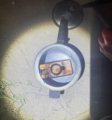 Telefone roubado de vereador eleito de Timon é encontrado dentro de panela