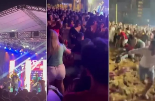 Tiroteio em briga generalizada interrompe show do grupo Menos é Mais no Paraná (Foto: Reprodução)