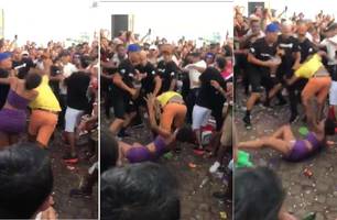 Agressão contra mulher (Foto: Reprodução) Agressão contra mulher (Foto: Reprodução)