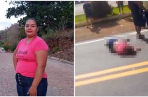 Mulher morre após ser atropelada por carro na BR-316 em Monsenhor Gil (Foto: Reprodução) Mulher morre após ser atropelada por carro na BR-316 em Monsenhor Gil (Foto: Reprodução)