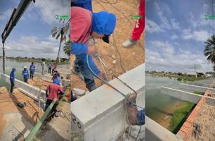 Obras de revitalização do açude grande em Campo Maior (Foto: Reprodução/Instagram) Obras de revitalização do açude grande em Campo Maior (Foto: Reprodução/Instagram)