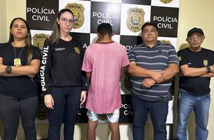 Polícia Civil prende homem por lesão corporal contra ex-companheira em Nazária (Foto: Reprodução) Polícia Civil prende homem por lesão corporal contra ex-companheira em Nazária (Foto: Reprodução)