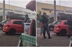 Polícia faz cerco no HUT após criminosos ameaçarem matar jovem baleado (Foto: Reprodução) Polícia faz cerco no HUT após criminosos ameaçarem matar jovem baleado (Foto: Reprodução)