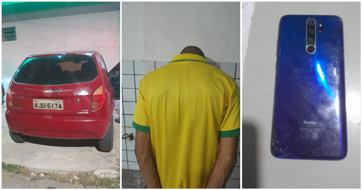 Suspeito de assalto é preso com veículo roubado na região do Dirceu em Teresina