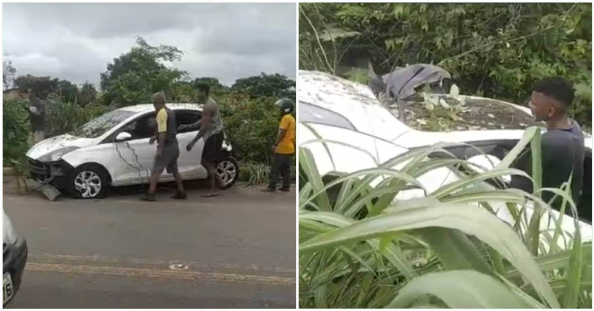Veja: Vídeos mostram em Timon carro totalmente arrebentado após acidente