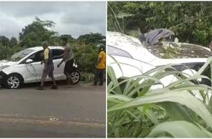 Veja: Vídeos mostram em Timon carro totalmente arrebentado após acidente (Foto: Reprodução) Veja: Vídeos mostram em Timon carro totalmente arrebentado após acidente (Foto: Reprodução)