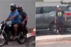 Vídeo: homens usam dispositivos para furtar veículos na avenida Raul Lopes (Foto: Reprodução) Vídeo: homens usam dispositivos para furtar veículos na avenida Raul Lopes (Foto: Reprodução)
