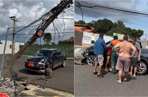 Acidente na zona Leste de Teresina (Foto: Reprodução)