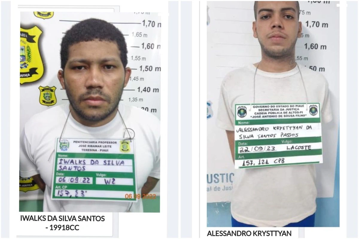 Alessandro Krysttyan e Iwalks da Silva Santos