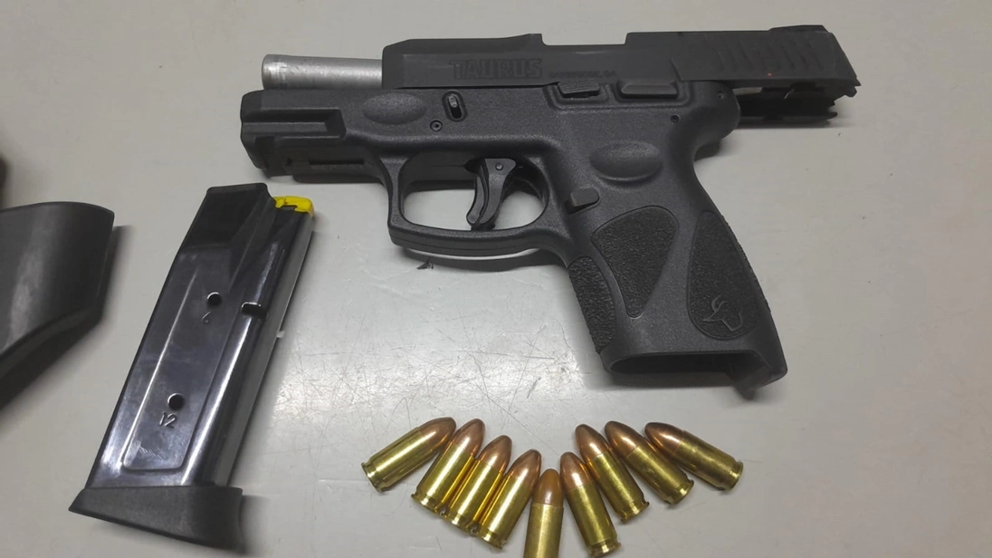 Arma apreendida pela polícia