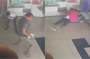 Empresário é baleado durante assalto (Foto: Reprodução)