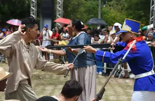 Espetáculo da Batalha do Jenipapo traz o protagonismo negro na luta pela Independência do Brasil (Foto: Reprodução) Espetáculo da Batalha do Jenipapo traz o protagonismo negro na luta pela Independência do Brasil (Foto: Reprodução)