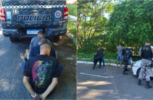 Foragido e outros dois suspeitos são presos (Foto: Reprodução)