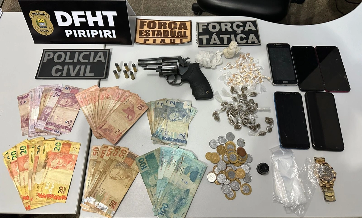 Fugitivo da Penitenciária de Altos, no Piauí, é capturado e preso em flagrante com drogas e arma