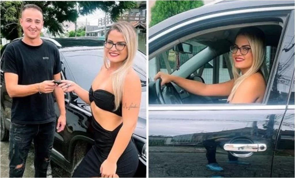 Ganhou carro de presente do marido