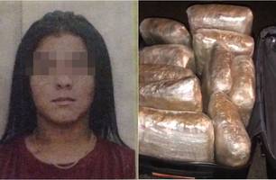 Mulher é presa em ônibus com 'supermaconha' avaliada em R$ 400 mil em Teresina (Foto: Reprodução) Mulher é presa em ônibus com 'supermaconha' avaliada em R$ 400 mil em Teresina (Foto: Reprodução)