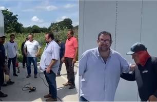 Tertuliano Cavalcanti acompanha andamento de obra em escola de Corrente (Foto: Divulgação) Tertuliano Cavalcanti acompanha andamento de obra em escola de Corrente (Foto: Divulgação)