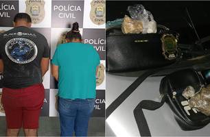 Tia e sobrinho presos (Foto: Reprodução)