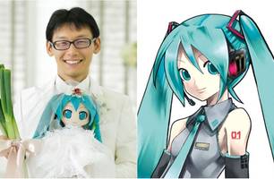 Akihiko Kondo é casado há 10 anos com Hatsune Miku (Foto: Reprodução) Akihiko Kondo é casado há 10 anos com Hatsune Miku (Foto: Reprodução)