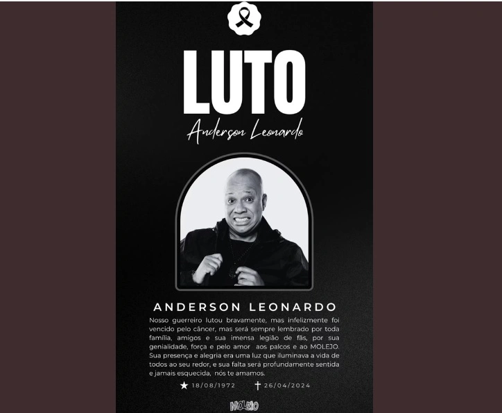 Anderson Leonardo era casado com Paula Cardoso e deixou quatro filhos