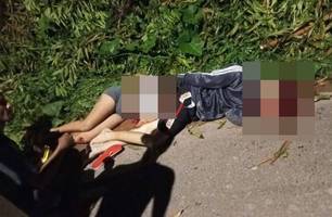 Casal baleado na zona Norte (Foto: Reprodução)