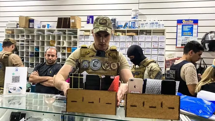 Celulares apreendidos