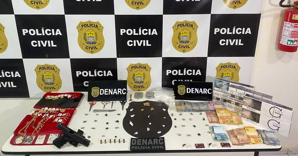 Drogas apreendidas pelo Departamento de Investigações sobre Narcóticos