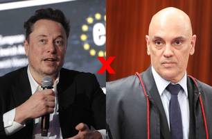 Elon Musk e Moraes (Foto: Reprodução)