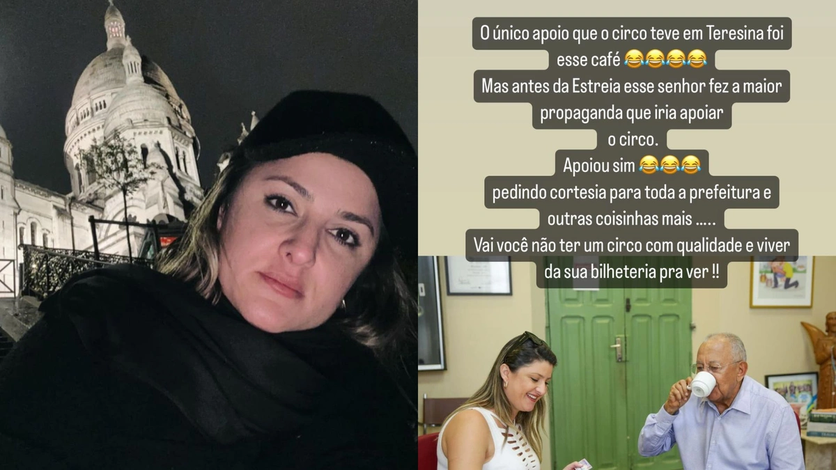 Empresária disse que único apoio de Dr. Pessoa ao Circo Kroner foi um cafézinho