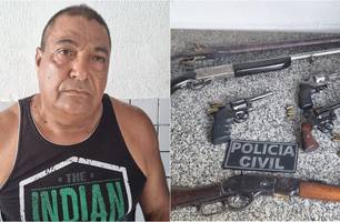 Ex-policial civil é preso suspeito de comércio ilegal de armas em Teresina (Foto: Reprodução) Ex-policial civil é preso suspeito de comércio ilegal de armas em Teresina (Foto: Reprodução)