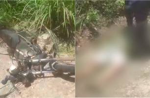 Homem é encontrado morto ao lado de moto na PI 130 na zona Sul de Teresina (Foto: Reprodução) Homem é encontrado morto ao lado de moto na PI 130 na zona Sul de Teresina (Foto: Reprodução)