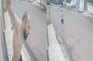 Homem tenta fugir e é capturado (Foto: Reprodução)