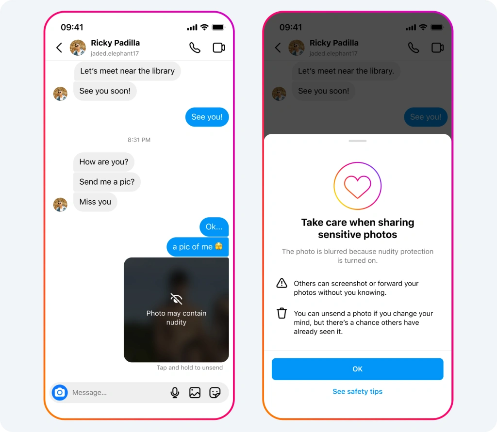 Instagram anuncia novas medidas de proteção contra 'nudes' enviados para menores