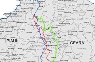 Litígio entre Ceará e Piauí (Foto: Reprodução)