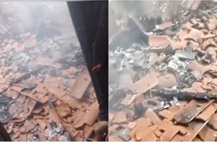 Mulher sofre tentativa de feminicídio e tem casa incendiada em Jaicós (Foto: Reprodução) Mulher sofre tentativa de feminicídio e tem casa incendiada em Jaicós (Foto: Reprodução)