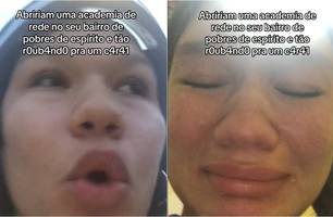 Mulher tem garrafinha furtada (Foto: Reprodução) Mulher tem garrafinha furtada (Foto: Reprodução)