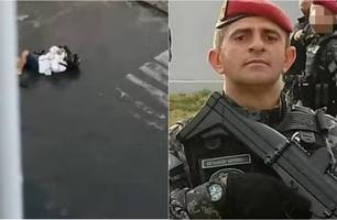 Sargento à paisana foi morto a tiros (Foto: Reprodução) Sargento à paisana foi morto a tiros (Foto: Reprodução)