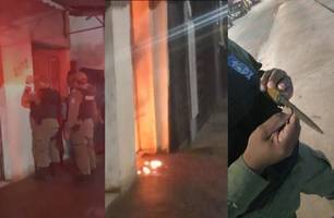 Sargento da PM surta, tenta matar homem e ateia fogo na própria casa em Teresina (Foto: Reprodução) Sargento da PM surta, tenta matar homem e ateia fogo na própria casa em Teresina (Foto: Reprodução)