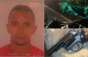Vítima foi encontrada com revólver na cintura (Foto: Reprodução) Vítima foi encontrada com revólver na cintura (Foto: Reprodução)
