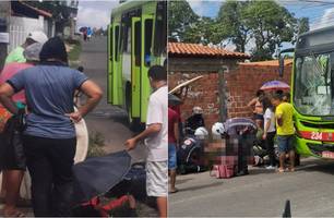 Acidente ente morto e ônibus (Foto: Reprodução) Acidente ente morto e ônibus (Foto: Reprodução)