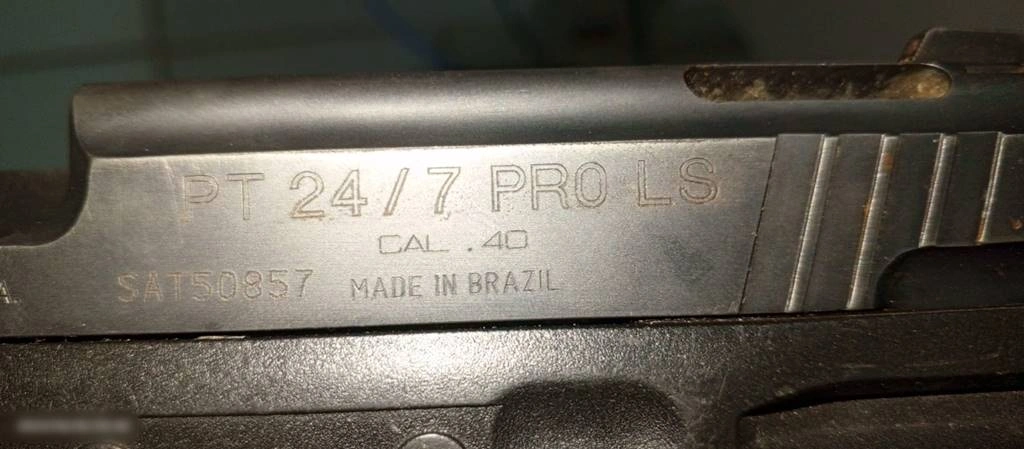 Arma de um policial militar de Piauí