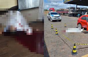 Dois homens são assassinados com vários tiros em posto de combustíveis no Piauí (Foto: Reprodução) Dois homens são assassinados com vários tiros em posto de combustíveis no Piauí (Foto: Reprodução)