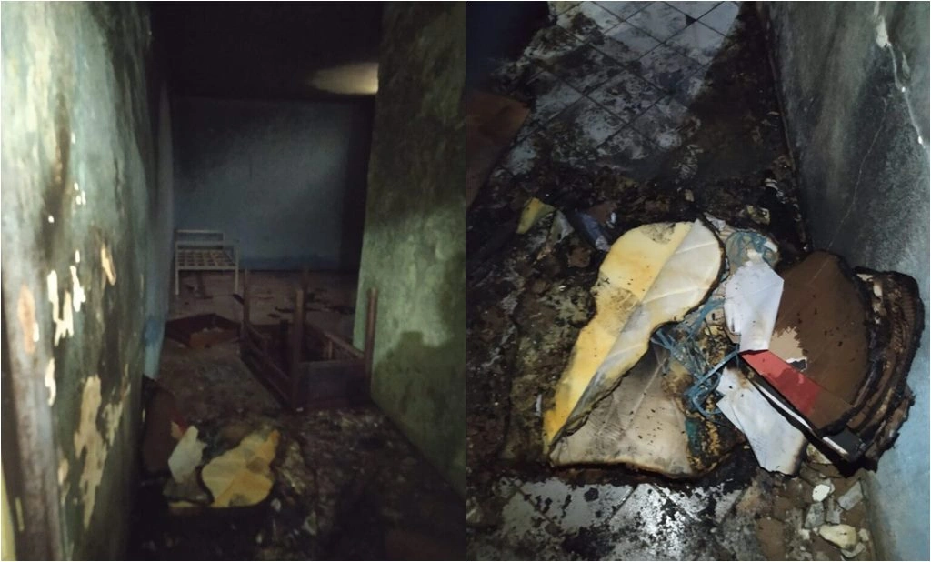 Homem ateia fogo em grupamento militar