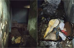 Homem ateia fogo em grupamento militar (Foto: Reprodução)