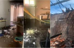 Homem incendeia casa onde morou com ex-esposa (Foto: Reprodução / Piripiri Repórter) Homem incendeia casa onde morou com ex-esposa (Foto: Reprodução / Piripiri Repórter)