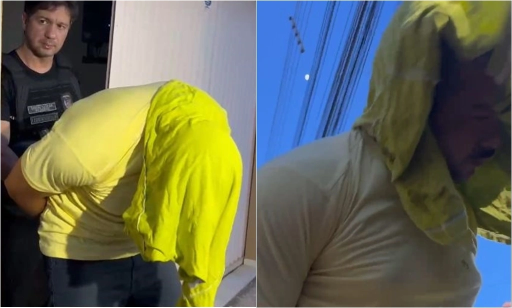 Momento da prisão de 'Toinho'