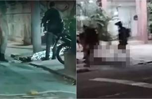 Motociclista é morto durante assalto (Foto: Reprodução) Motociclista é morto durante assalto (Foto: Reprodução)