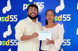 Pré-candidata do Republicanos se filia ao PSD e declara apoio a Fábio Novo (Foto: Reprodução) Pré-candidata do Republicanos se filia ao PSD e declara apoio a Fábio Novo (Foto: Reprodução)