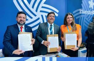 Rafael Fonteles assina acordos com França, Espanha e Alemanha para produzir H2V (Foto: Ascom/Governo do Piauí) Rafael Fonteles assina acordos com França, Espanha e Alemanha para produzir H2V (Foto: Ascom/Governo do Piauí)